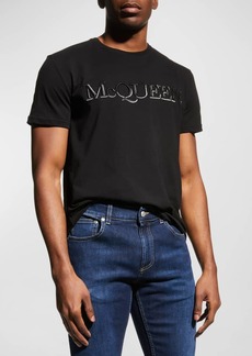 Alexander McQueen Men's Embroidered Logo T-Shirt