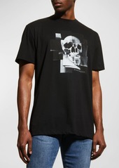 Alexander McQueen Men's Jersey Skull Collage T-Shirt