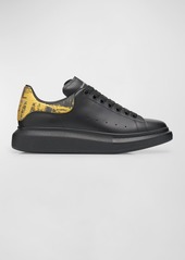 Alexander McQueen Men's Oversized Suede and Leather Low-Top Sneakers