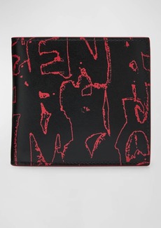 Alexander McQueen Men's Printed Leather Billfold Wallet 