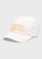 Alexander McQueen Men's Stacked Logo Baseball Hat
