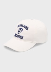 Alexander McQueen Men's Varsity Skull Baseball Hat