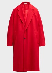 Alexander McQueen Men's Wool-Cashmere Oversized Coat