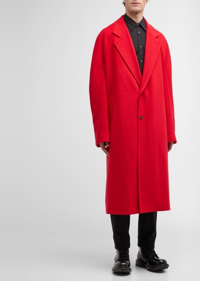 Alexander McQueen Men's Wool-Cashmere Oversized Coat