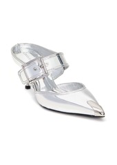 Alexander McQueen metallic buckle mule