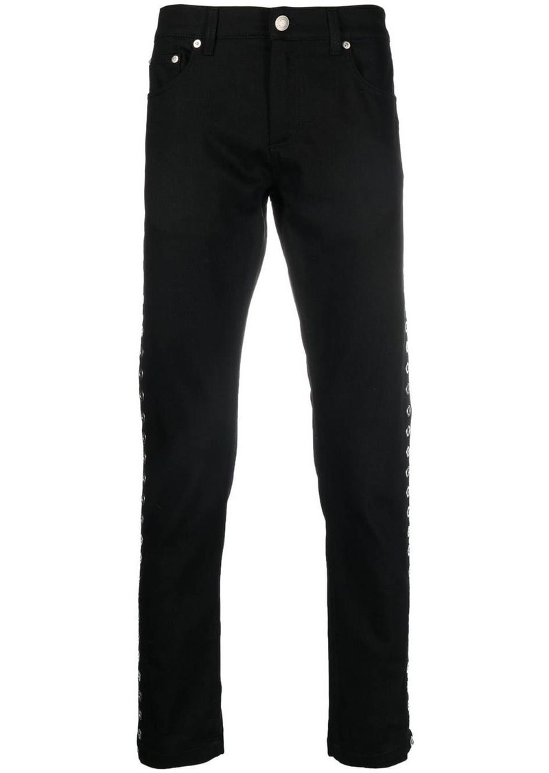 Alexander McQueen mid-rise skinny jeans