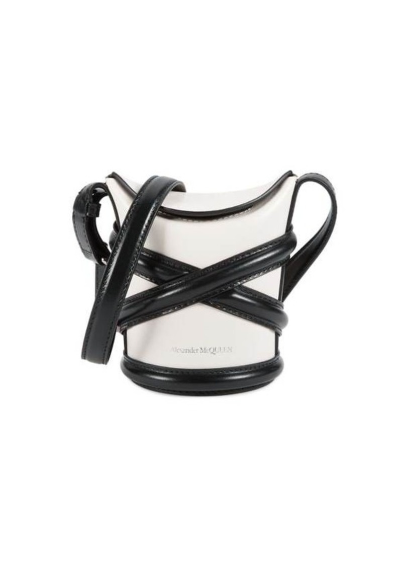 Alexander McQueen Mini Curve Leather Crossbody Bag