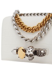 Alexander McQueen Mini Jewelled Satchel Leather Bag