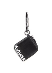 Alexander McQueen Mini Logo Leather Keyring Wallet