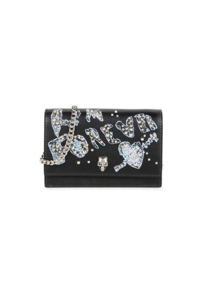 Alexander McQueen Mini Skull Embellished Shoulder Bag