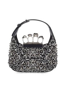 Alexander McQueen Mini The Jewelled Embellished Hobo Bag