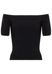 Alexander McQueen Off-shoulder top