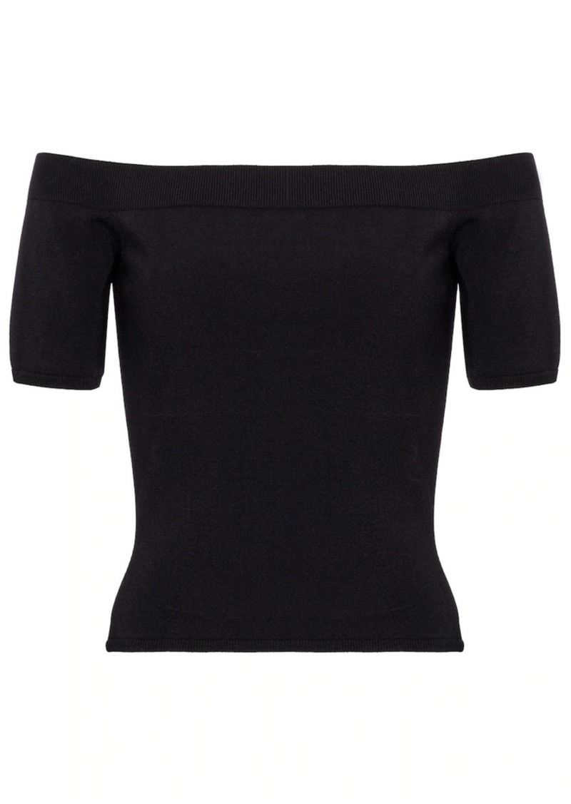 Alexander McQueen Off-shoulder top