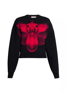 Alexander McQueen Orchid Crewneck Sweater