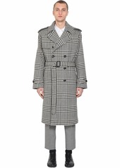Alexander McQueen Oversize Wool Prince Of Wales Coat