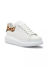 Alexander McQueen Oversized Leather & Printed Calf Half Sneakers