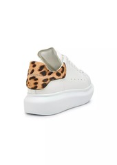 Alexander McQueen Oversized Leather & Printed Calf Half Sneakers