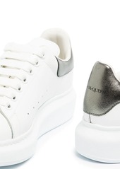 Alexander McQueen Oversized metallic leather sneakers