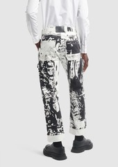 Alexander McQueen Patch Cotton Denim Workwear Jeans