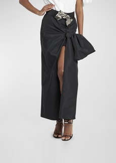 Alexander McQueen Pencil Midi Skirt with Bow Detail