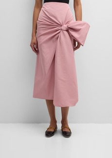Alexander McQueen Pencil Midi Skirt with Bow Detail