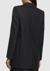 Alexander McQueen Pinstripe Wool Blazer