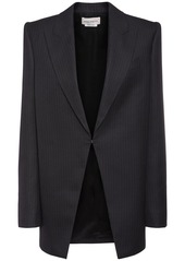 Alexander McQueen Pinstripe Wool Blazer