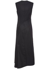 Alexander McQueen Pinstripe Wool Midi Dress