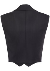 Alexander McQueen Pinstripe Wool Vest