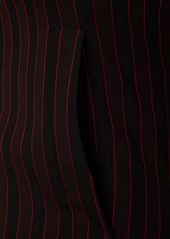 Alexander McQueen Pinstriped Wool Mini Dress