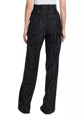 Alexander McQueen Pinstriped Wool Trousers