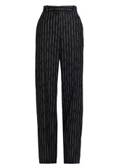 Alexander McQueen Pinstriped Wool Trousers