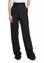 Alexander McQueen Pinstriped Wool Trousers