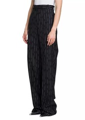 Alexander McQueen Pinstriped Wool Trousers