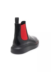 Alexander McQueen Platform Leather Chelsea Boots