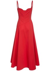 Alexander McQueen Poplin Midi Dress