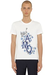 Alexander McQueen Printed Japanese Cotton Jersey T-shirt