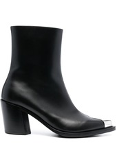 Alexander McQueen Punk 75mm metal toe-cap boots