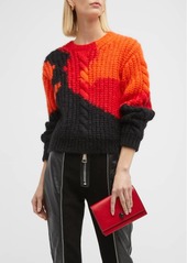 Alexander McQueen Punk Mohair Cable-Knit Sweater