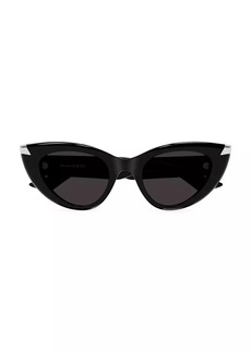 Alexander McQueen Punk Rivet 50MM Cat-Eye Sunglasses