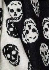 Alexander McQueen Reversible Skull Wool Scarf