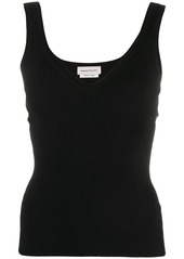 Alexander McQueen ribbed knitted top