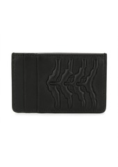 Alexander McQueen ribcage embossed cardholder