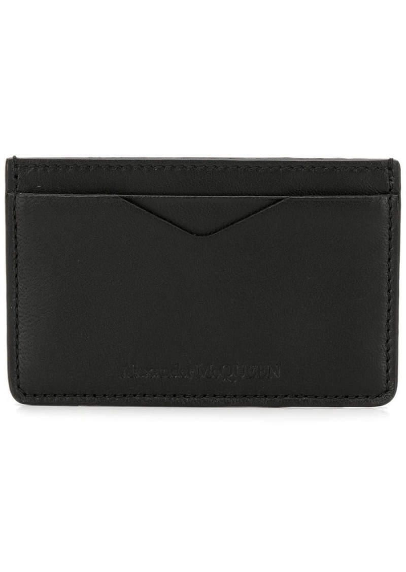 Alexander McQueen ribcage embossed cardholder