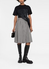 Alexander McQueen ruched-detail asymmetric T-shirt