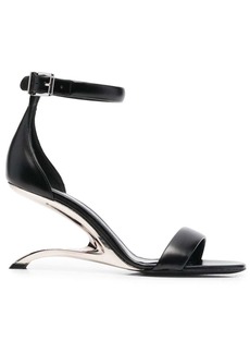 Alexander McQueen sculpted-heel leather sandals