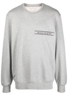 Alexander McQueen Selvedge logo-tape sweatshirt