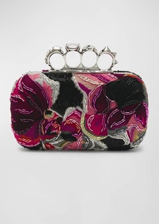 Alexander McQueen Sequins Flower Box Clutch Bag