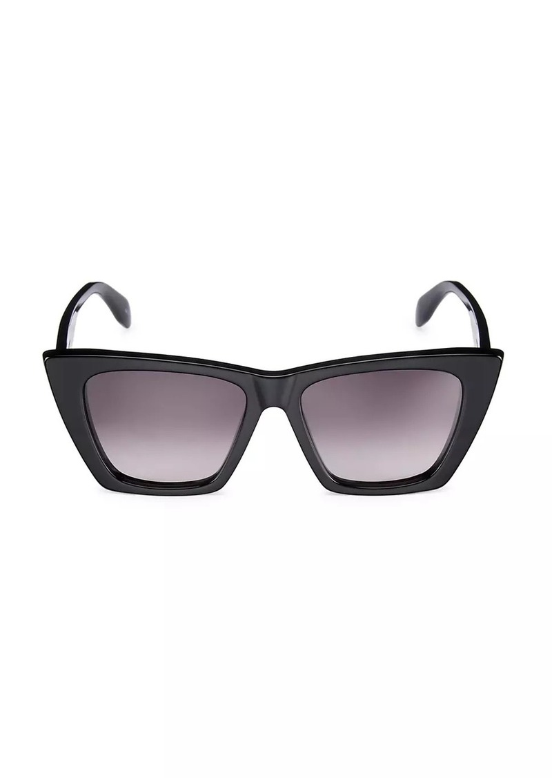 Alexander McQueen Signature 54MM Cat Eye Sunglasses