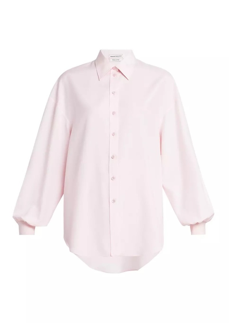 Alexander McQueen Silk Cocoon Shirt